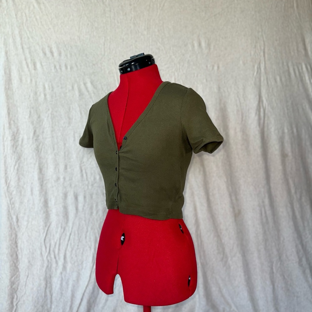 Levi's Olive Green Women's Crop Top